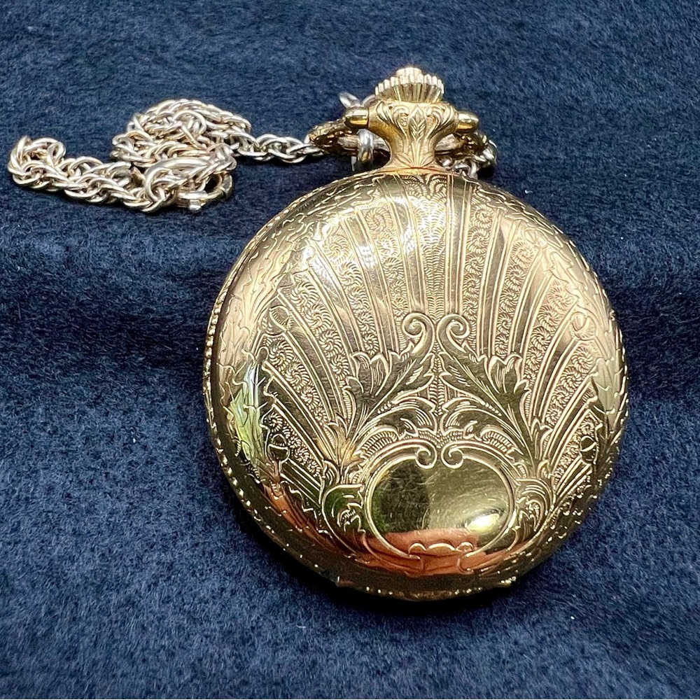 Reuge 10k Gold Plated Music Pocket Watch
